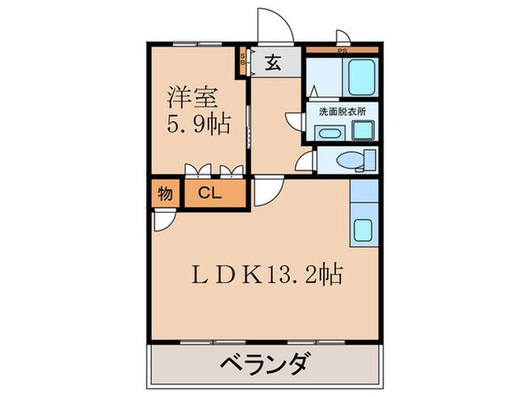 リバ－サイドヤマブキの物件間取画像